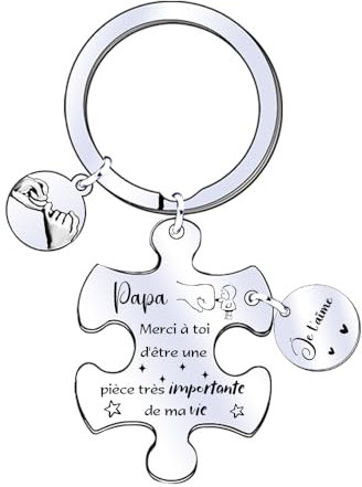 FGHJK Cadeau Fete des Peres, Cadeau Papa, Porte-cles Papa, Cadeau Papa Anniversaire, Idee Cadeau Papa, Porte Clé Papa, Cadeau Papa Noel, Beau Papa Cadeau Original, Cadeau Beau Papa (5)