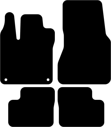 Kovvar Fußmatten passend für Renault Twingo 2014-2025 Passend zur Ausführung: 3 | Abstand Befestigungspunkte (Fahrer) 35,7 cm | Qualität: Basic