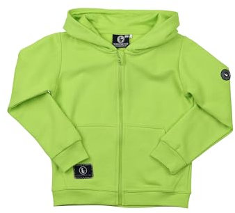 SCHIETWETTER Unisex Kinder Zipper Hoodie Anouk Print Lime-azuro 128