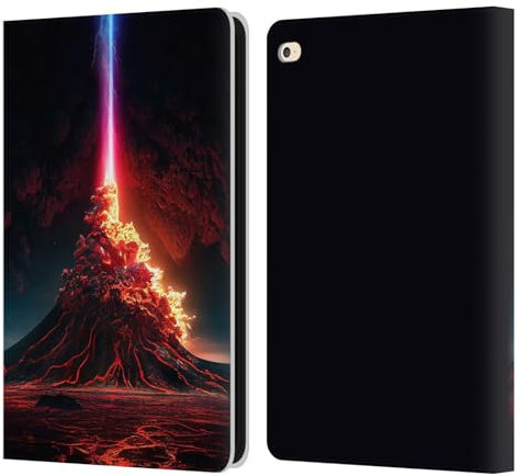 Head Case Designs Licenza Ufficiale Wumples Eruzione INT Universo Cosmico Custodia Portafoglio in Pelle Compatibile con Apple iPad Air 2 (2014)