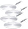 Rosenstein & Söhne Adapter Induktionsfeld: 4er-Set Universal-Adapterplatten für Induktions-Kochfelder, Ø 28 cm (Induktionsherd-Töpfe-Adapter, Induktionherd Adapterplatte, Induktion)