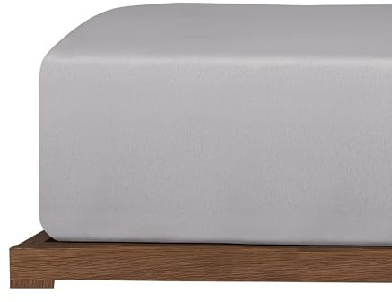 Uncover by Schiesser Spannbettlaken New Jersey - Edeljersey - 100 x 200 cm - Hellgrau