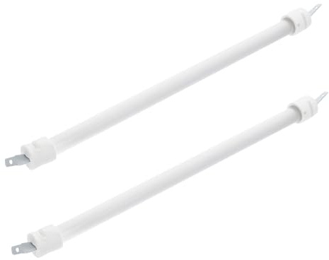 Hemobllo Lot de 2 Tubes de Chauffage en Quartz, Résistance Quartz Infrarouge, pour Radiateur Électrique et Séchage de Peinture, Haute Température