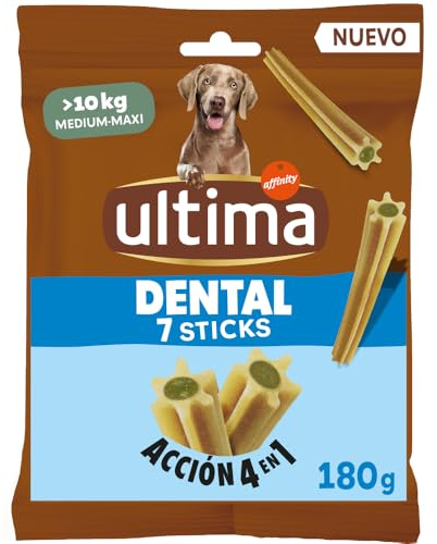 Ultima Snacks pour Chiens Moyens et Grands bâtons dentaires 13 x 180 g