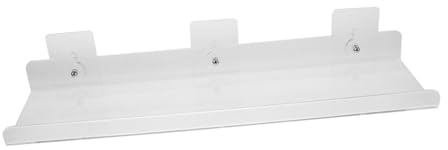 Homoyoyo Mensola Portaoggetti in Acrilico Trasparente Per Bagno Mensole Da Parete Senza Forare Per Riporre Accessori Essenziali Organizer Sospeso Per Bagni