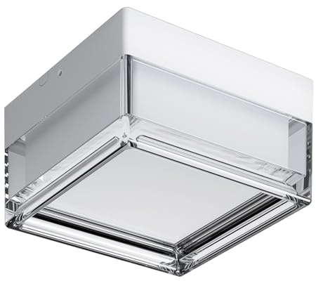 LVL Led Deckenleuchte Badezimmer Wasserdicht IP65 9W 13cm Klein Quadratisch Deckenleuchte Weiß Flur Wohnzimmer Schlafzimmer Küche Wandleuchte Innen/Aussen