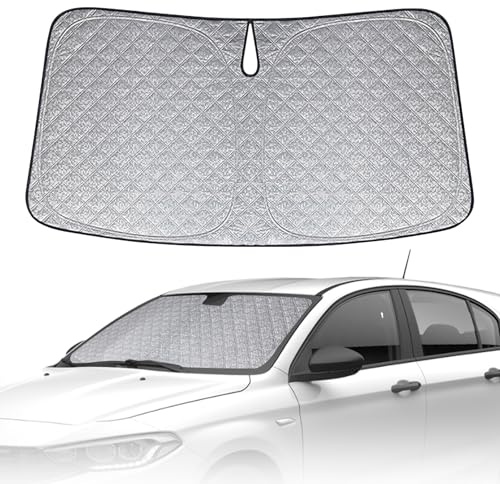 Opaltool Parasole Auto Parabrezza Interno per Fiat Tipo 2015-2026, Parasole per Parabrezza Anteriore, Pieghevole Blocca i Raggi UV Sun Visor Protector