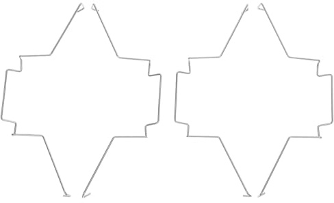 HOMSFOU 4 Stück CPU Kühler Lüfter Haken aus Stahldraht Stabile Befestigung und Einfache Montage Geeignet für 12cm Computer CPU Kühler Lüfter Clips