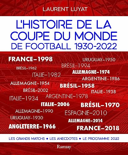 L'histoire de la coupe du monde de football 1930-2022: Les grands matchs, les anecdotes, le programme 2022