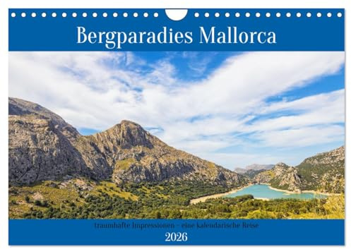 Bergparadies Mallorca (Wandkalender 2026 DIN A4 quer), CALVENDO Monatskalender: Jahresbegleiter für Bergwanderungen auf Mallorca (CALVENDO Natur)