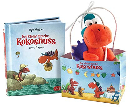 Der kleine Drache Kokosnuss - Geschenktüte: Set: Ein Buch und ein Filz-Drachen