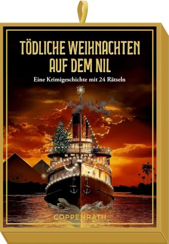 Schachtelspiel – Tödliche Weihnachten auf dem Nil: Eine Krimigeschichte mit 24 Rätseln: Krimi-Adventskalender mit 24 Rätseln für Erwachsene (Literarische Adventskalender)