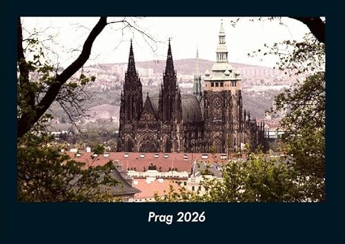 Prag 2026 Fotokalender DIN A4: Monatskalender mit Bild-Motiven aus Orten und Städten, Ländern und Kontinenten