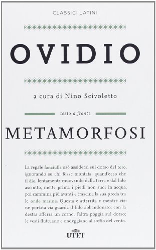 Metamorfosi. Testo latino a fronte