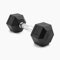 SUPRFIT - Hexagon Kurzhantel einzeln mit gummiertem Eisenkern - Fitness Gewichte Hanteln 1 x 7 kg mit rutschfestem Chromgriff - Premium Kurzhantel für Calisthenics, Krafttraining & Crossfit Übungen