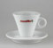 Mocambo Caffé Porzellan Latte Tasse, 200 ml, Weiß, Klassiker, Zuhause, Wiederverwendbar