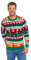 U LOOK UGLY TODAY Hässlicher Weihnachtspullover, Unisex Lustiger Chunky Fair Isle Gestrickter Festlicher Pullover für Party Das Gefühl von Färbe Mich Weihnachten XL