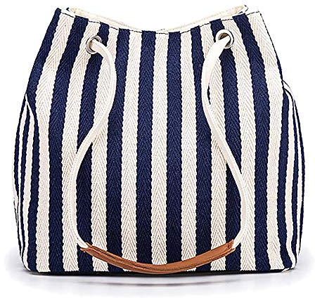 Bydenwely Womens Canvas Summer Tote Bags Small Medium Beach Bag Shoulder Bag Daily Working Handbag