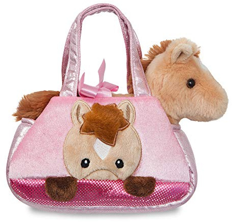 Aurora World,61013 Peek-a-Boo Pferd, Plüschtier, 20cm, braun