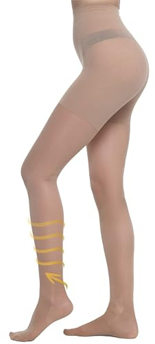 BeOnTop Kompressionsstrümpfe Damen Strumpfhosen 70 Den - Strumpfhosen Damen 17-18 mmHg, Stützstrümpfe Damen, Strumpfhosen Für Damen, Compression Socks, Socken Damen by Gambetti - Made in Italy