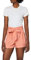 Superdry Damen Desert Paper Bag Shorts, Orange (Pomegranate OK5), 40