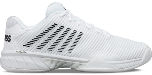 K-Swiss Men's Hypercourt Express 2 Tennis Shoe, White/Black, 11 M