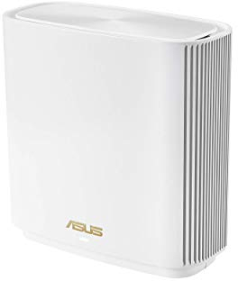 ASUS ZenWiFi AX6600 Tri-Band Mesh WiFi 6 System (XT8 1PK) - Whole Home Coverage up to 2750 sq.ft & 4+ Rooms, AiMesh, Included Lifetime Internet Security, Easy Setup, 3 SSID, Parental Control, White