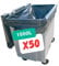 SANYGIENE | Sac Poubelle 1000-1100l X50 | Housses Protection Conteneur 1000 Litres | Certfié REACH et FSC | Epaisseur 30µ | Anti Saletés - Anti Fuite - Anti Odeur | Hygiène Propreté Collecteur Déchets