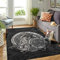 Veryday Wikinger Odin Runen Teppich Dekorativ Wohnzimmerteppich als Fußmatte Sauberlaufmatte für Schlafzimmer Flur White 122x183cm