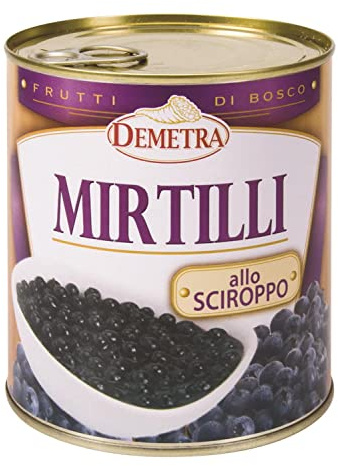 Mirtilli allo sciroppo 900 gr. - Demetra