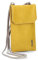 Zwei Handytasche zum Umhängen MP10 Smartphone-Etui für max. 16 x 9 cm große Smartphones, längenverstellbarer Riemen, wasserfestes Kunstleder (Yellow)