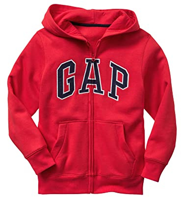 Gap Jungen V-New Fz Gap Arch Hood Logo Hoodie Hooded Full Zip Sweatshirt