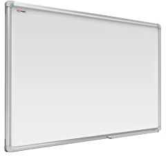 ALLboards Magnetisches Whiteboard, Ceramic Emaillierte Oberfläche 150x120cm Magnettafel mit Alurahmen Premium EXPO, Trocken Abwischbar, Projektionswand