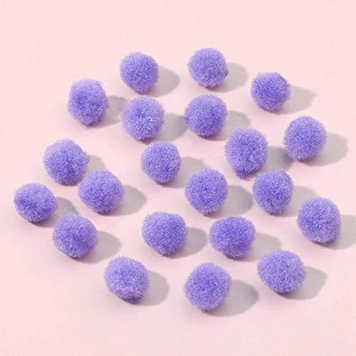 Duories 1000 Stück Bunte Mini Pompons zum Basteln 10mm Flauschige Pom Poms Plüschbälle Bälle Kleine Bommeln Filzkugeln für Geburtstag Hochzeit Handwerk Weihnachten DIY Nähen Dekorationen,Helles Lila