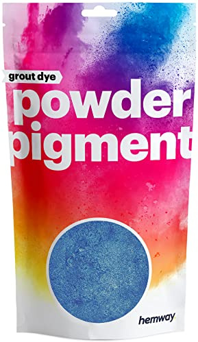 Hemway Grout Powder Pigment Metallic Royal Blue 100g, Coloured Dye | for Grout, Cement, Concrete, Mortar, Plaster, High Colour Saturation
