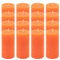 Rustik-Kerze Höhe 10 cm Ø 5 cm lange Brenndauer Rund-Kerze Säulenkerzen Kerzen-Deko Tafelkerzen Weihnachts-Kerzen Hochzeits-Deko (orange, 16)