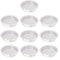 Lot de 10 soucoupes en plastique transparent pour pot de fleurs - Bac de stockage d'eau pour extérieur et intérieur - 20,3 cm