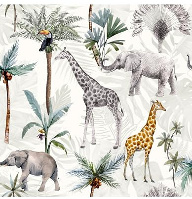 Arthouse Serengeti Animals Multicoloured Wallpaper 923709