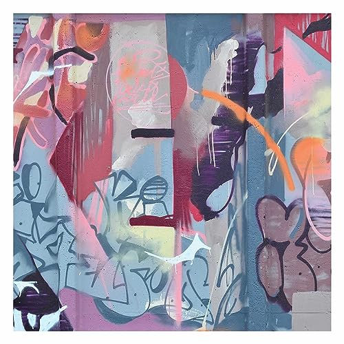 micasia Papier peint panoramique Mur de graffitis 192 x 192 cm Papier-peint-intissé Déco Murale XXL Smart Tableaux Muraux Tapisserie