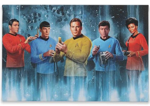 Star Trek: Leinwand-Wanddekoration Original-Charaktere aus Star Trek, Vintage-Wandkunst, Heimdeko