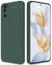 GiiYoon Coque pour Honor 90 5G Case en Silicone, Etui de Protection Antichoc Etui Housse Silicone Ultra-Mince avec Couche Intérieure en Fibre et Protection pour Caméra, Vert