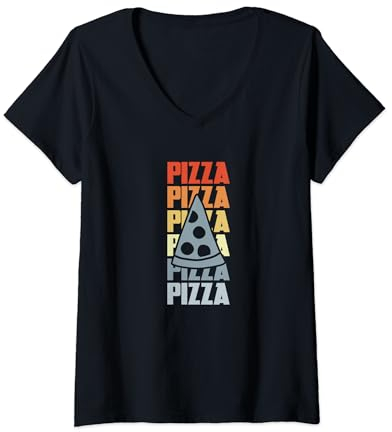 Vintage Pizza Lover for a Pizza Maker V-Neck T-Shirt