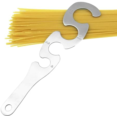Visiblurry Outil de Mesure de Spaghetti en Acier Inoxydable, mesureur de Spaghetti, Outil de contrôle des portions, Mesure des pâtes, Cuisine, règle de gâteau pour débutant, Chef Professionnel
