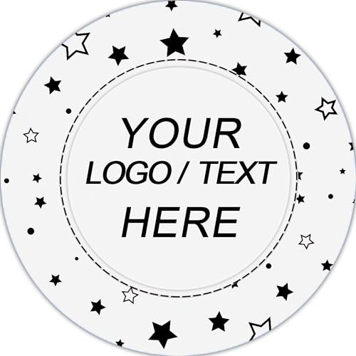 100 jetons de Poker en Plastique personnalisés, Logo personnalisé, Mettre Une Image ou Un Motif sur Un jeton (Blanc)