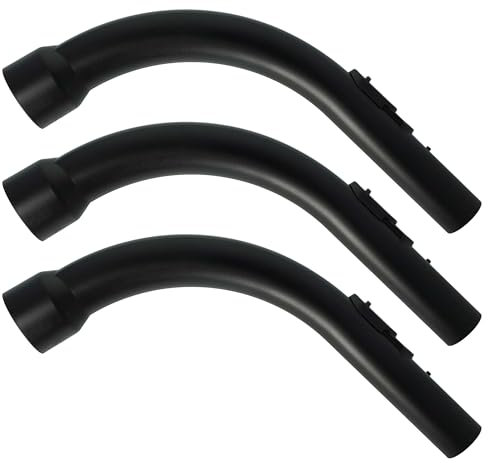 vhbw 3x impugnatura compatibile con Miele S571, S6230, S6220, S578, S6210, S572 aspirapolvere - manico di ricambio, diametro de 35 mm, 34 cm