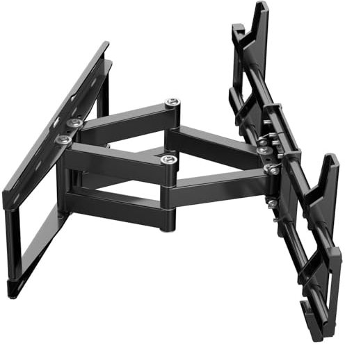 SHTUMEC Vollbewegliche TV-Wandhalterung für 94 - 215,9 cm (37 - 85 Zoll) flache, gebogene 4K-Fernseher, schwenk- und neigbar, TV-Halterung, max. VESA 600 x 400 mm, bis zu 61,2 kg, 30,5 cm (12 Zoll)