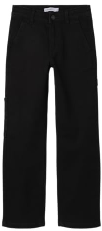Name IT Jungen Boy Fit Nkmryan Straight Carp Jeans 2100-Io Noos, Black Denim, 146 EU