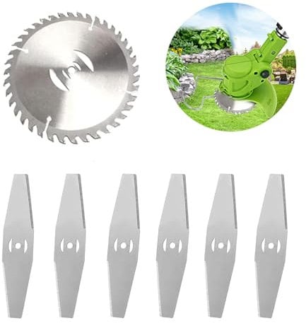 Lame per decespugliatore, metallo lama accessori per decespugliatore,Coltello di Ricambio tagliaerba lama decespugliatore,per tosaerba per tagliaerba da giardino e utensili elettrici da esterno