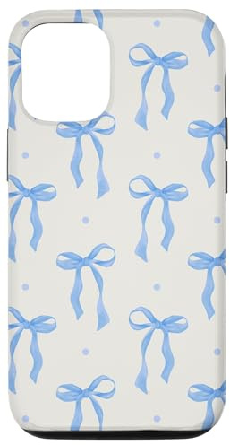 Blue Bows Ribbons Coquette Girly Aesthetic Case for iPhone 12/12 Pro