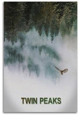 ijshndgn Twin Peaks Poster, Vintage-Kunst, Raumdekoration, ästhetisch für Schlafzimmer, Wohnzimmer, Wände, ästhetisches Poster, 30 x 45 cm, ungerahmter Stil